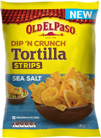 Dip N Crunch™ Tortilla Strips - Tortilla Chips Old El Paso (800x450), Png Download