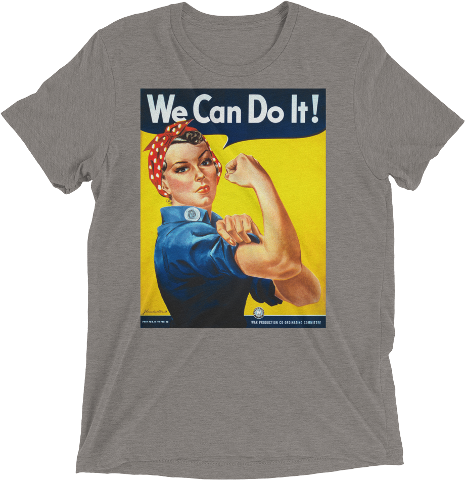 We Can Do It Vintage Propaganda Short Sleeve T Shirt - America Cold War Posters (1000x1000), Png Download