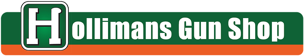 Hollimans Gun Shop Logo - Sign (1133x275), Png Download