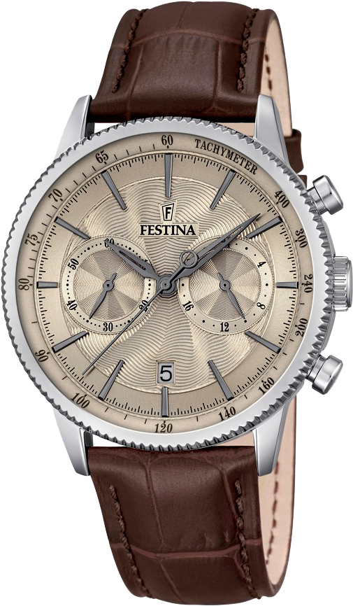 Festina Mens Chronograph Stainless Steel Watch With - Festina F16893 7 (709x1181), Png Download