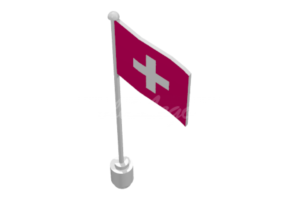 Flag On Flagpole, Wave With Switzerland Print - Flag (1024x1024), Png Download