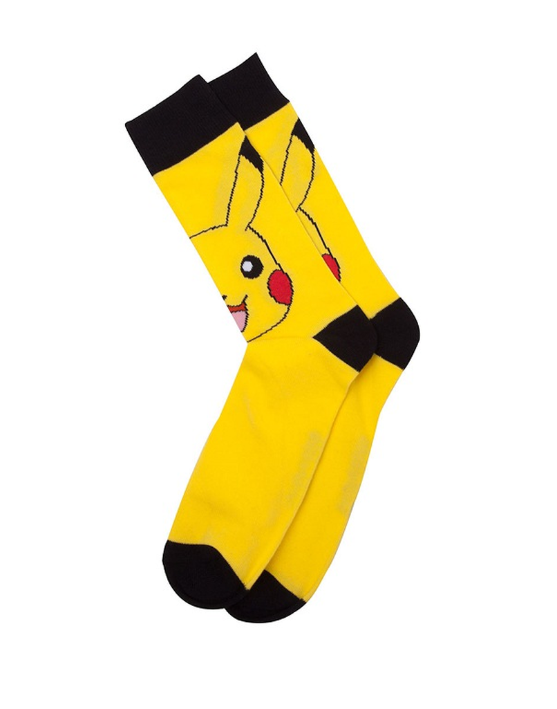Pokemon Pikachu Crew Socks 35 38 Female Size - Pokemon Ponozky (1024x1024), Png Download