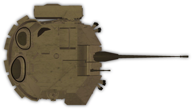 Steel Rat - Turret Top Down Png (781x446), Png Download