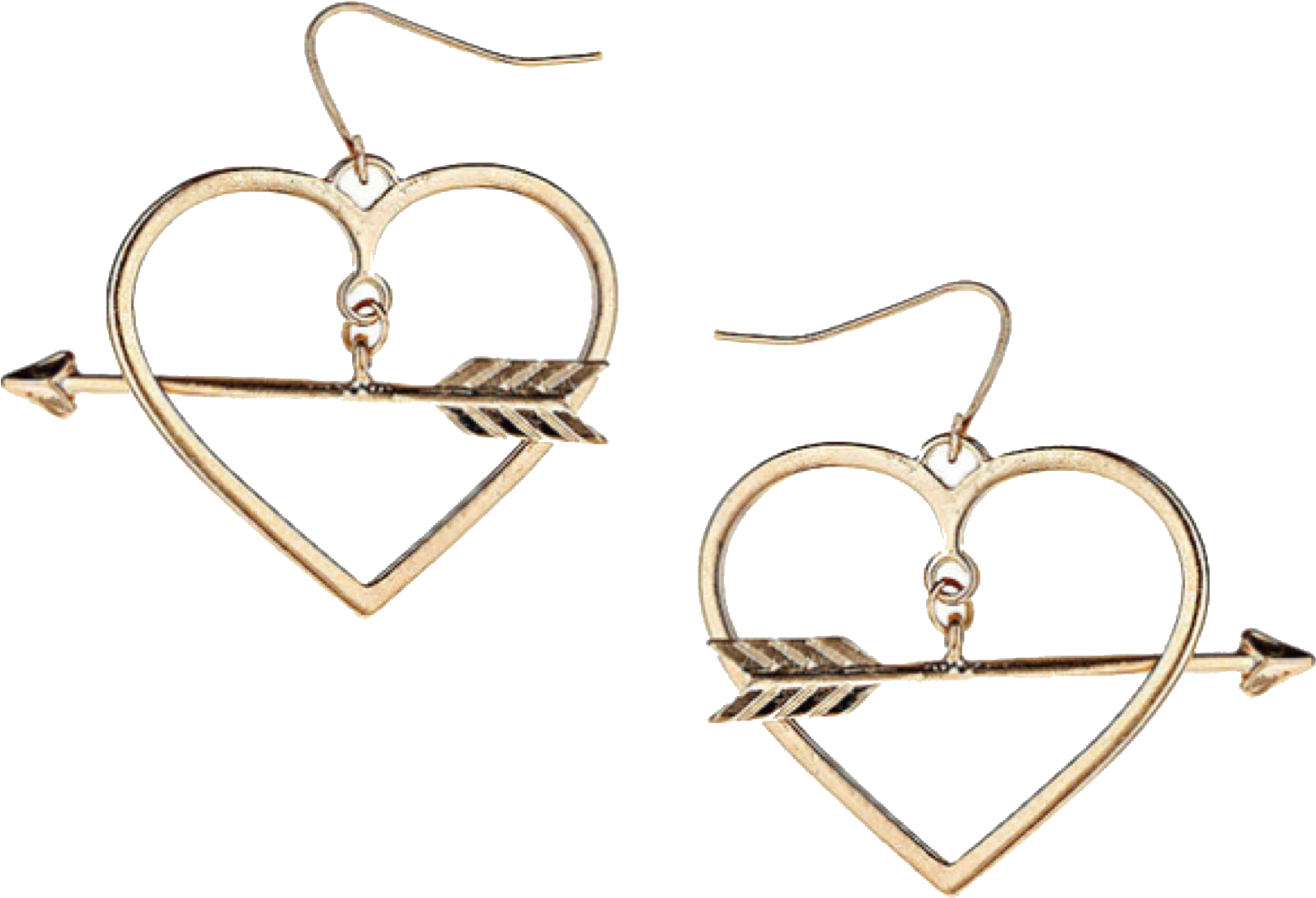 Heart Earrings/ Polyvore Heart Earrings, Cotton Candy, - Earrings (2048x1521), Png Download