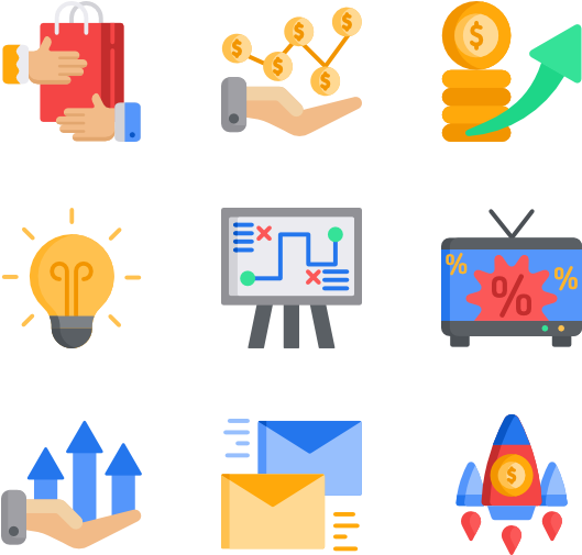 Marketing - Bank Product Icon Png (600x564), Png Download