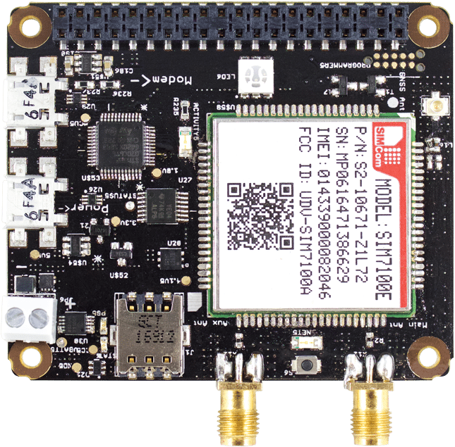 Iot Bit 4g & Lte Hat For The Raspberry Pi Uk & Eu Region - 4g Lte Module For Raspberry Pi (1000x1000), Png Download