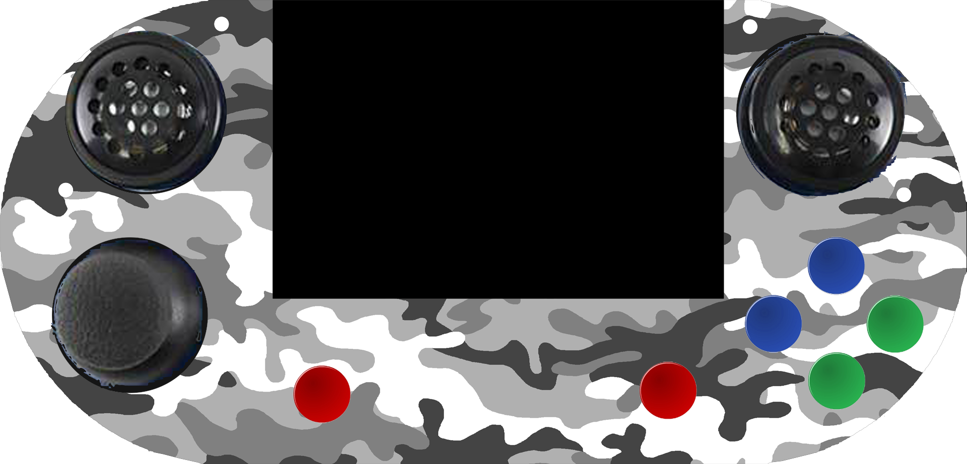 Portable Console Raspberry Pi 3 B Based - Illustration (1920x923), Png Download