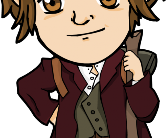 The Hobbit Cliparts - Cartoon Drawings Of Bilbo Baggins (640x480), Png Download