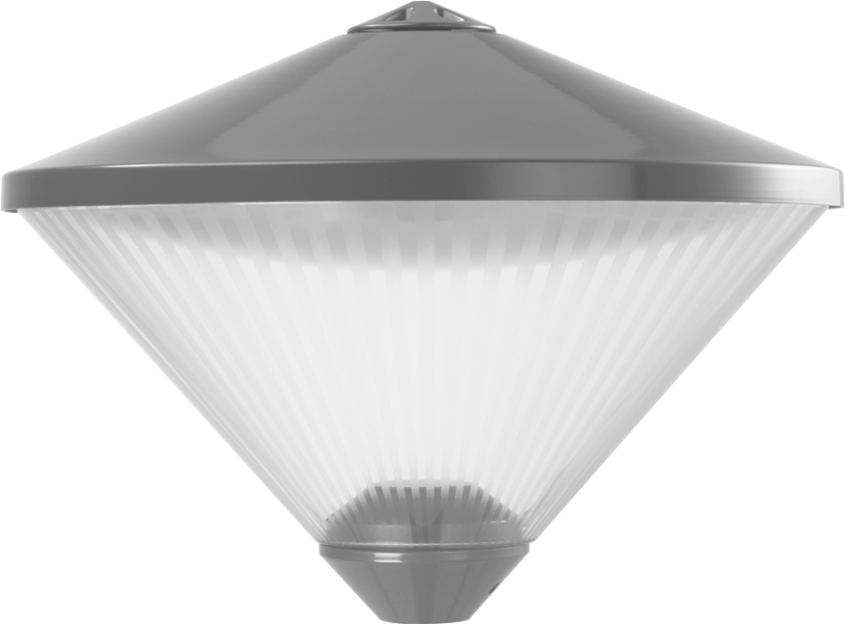 Pole-top Luminaire Ampulla With High Placed Flat Cone - Lampshade (1500x800), Png Download