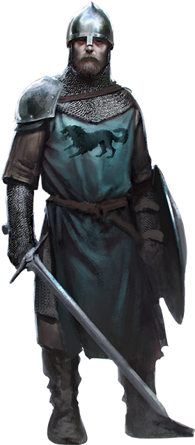 A Song Of Ice And Fire - Stark Sworn Swords Painted (920x704), Png Download