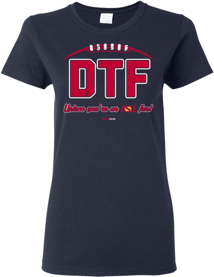 Arizona Wildcats Fan Ladies T-shirt, Dtf Unless You're - Shirt (1155x1155), Png Download