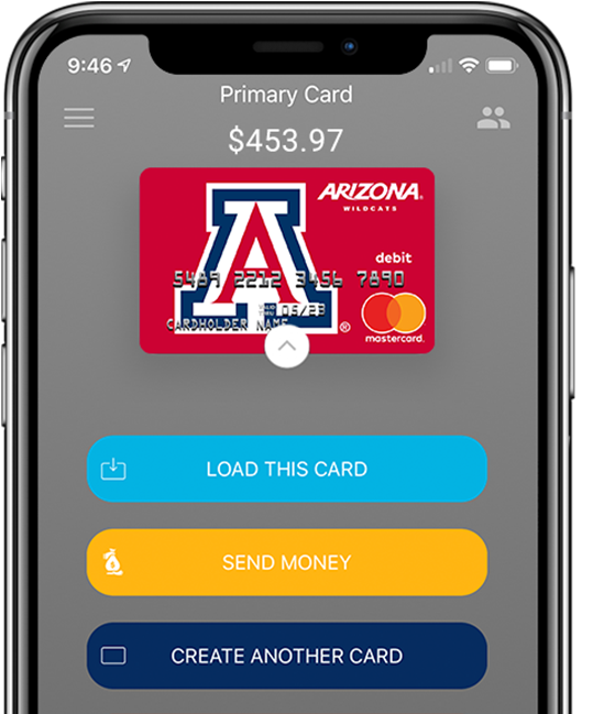 Arizona Wildcats Fancard Prepaid Mastercard In The - University Of Arizona (646x682), Png Download