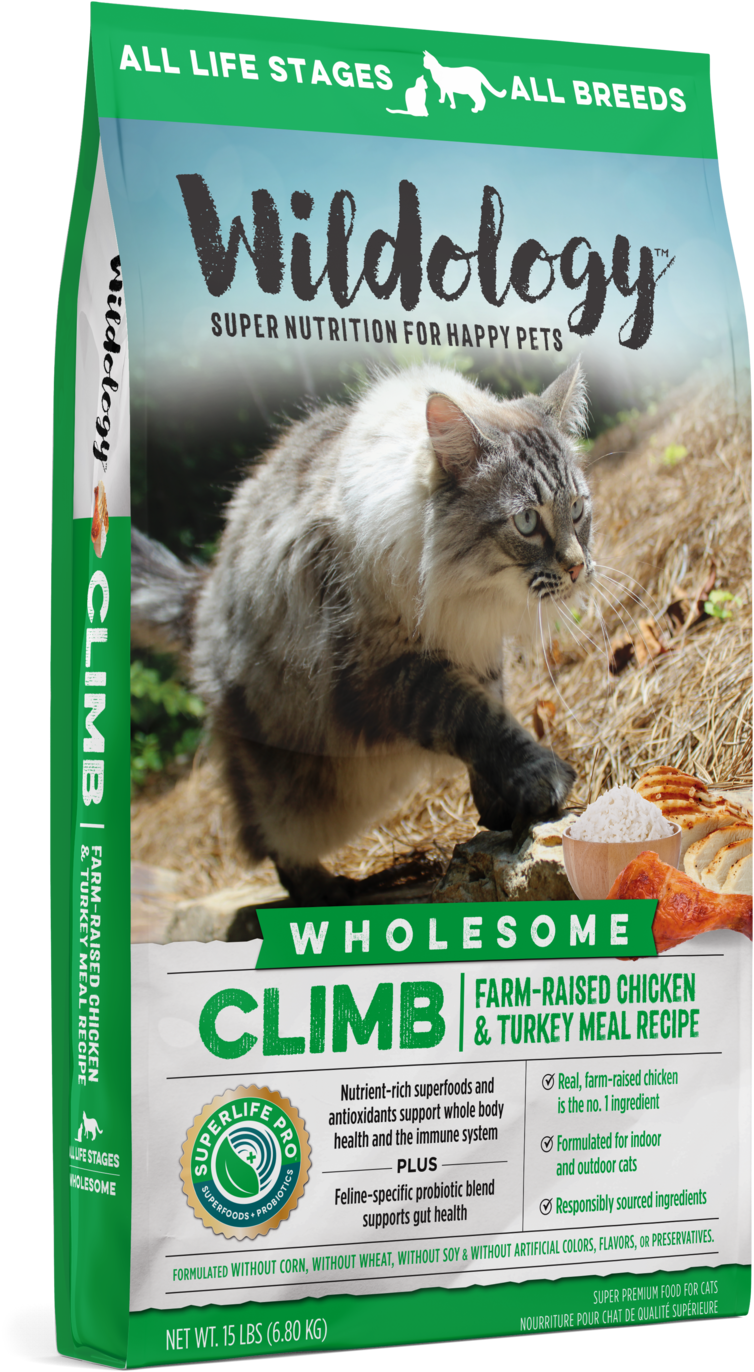 Wildology Climb Farm-raised Chicken & Turkey Meal Cat - Wildology Dog Food Reviews (1500x1500), Png Download