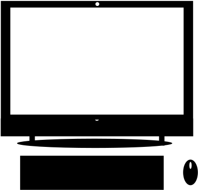 All In One Pc - All In One Computer Clipart (566x800), Png Download