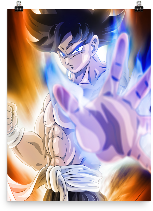 Goku Poster (1000x1000), Png Download