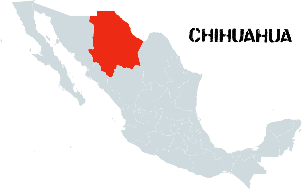 At The Border - Editable Map Mexico (1350x750), Png Download