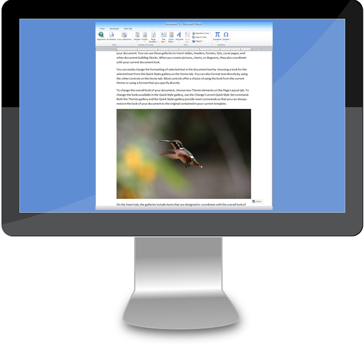 Monitores Con Microsoft Word (713x675), Png Download