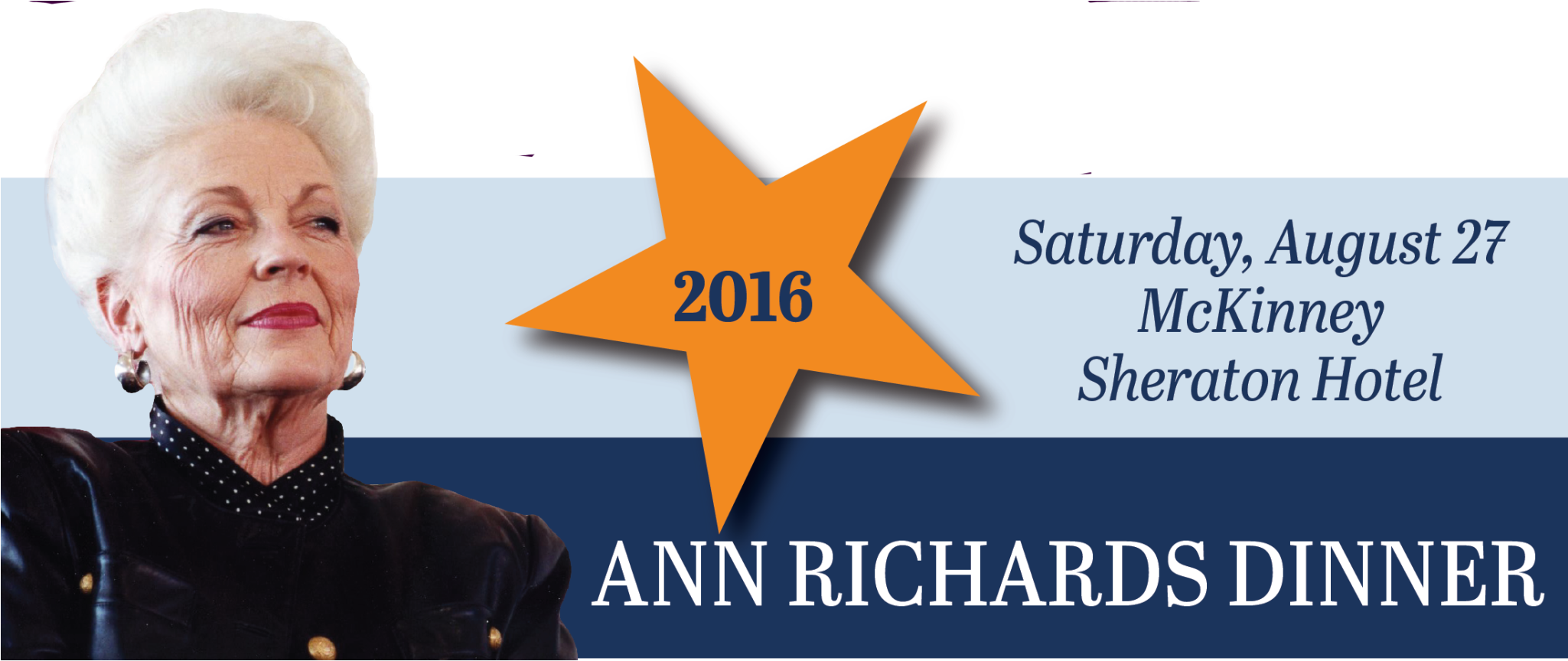Collin County Democratic Party Ann Richards Dinner - Graphic Design (2048x930), Png Download
