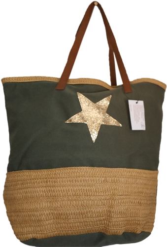 Bolso Sisal Y Yute Estrella - Tote Bag (800x600), Png Download