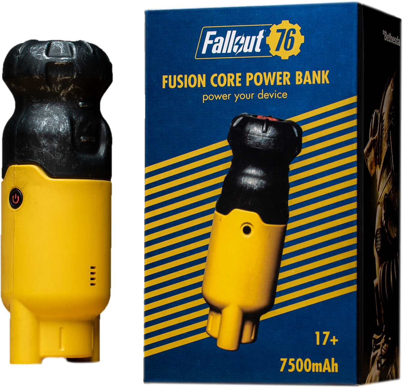 This Powerbank With 7500mah Capacity Looks Like A Fusion - Fallout 76 Power Core (1500x1500), Png Download