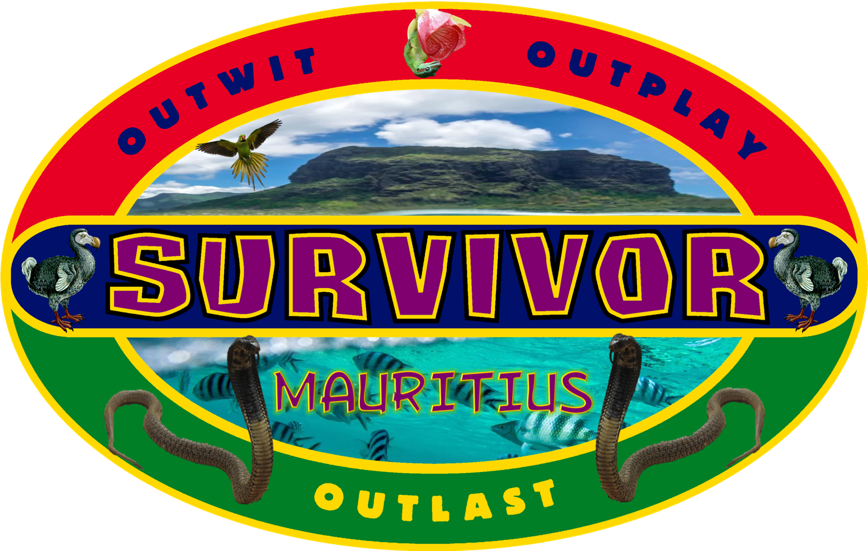 Mauritius Logo - Survivor Logo Clip Art (1746x1117), Png Download