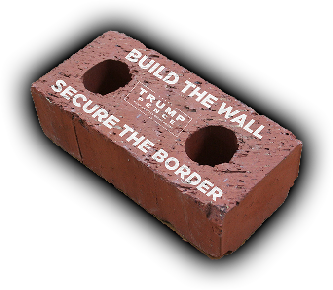 Build The Wall, Secure The Border - Chocolate (675x588), Png Download