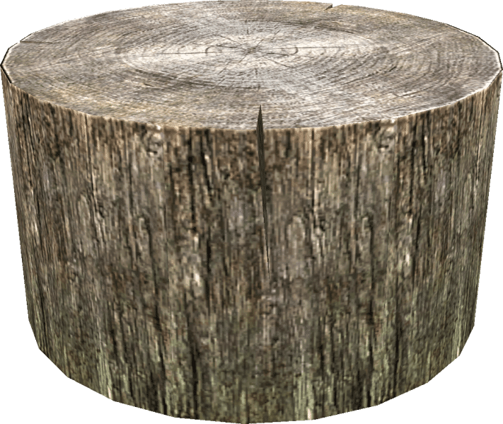 Wood Chopping Stump - Tree Stump (711x599), Png Download