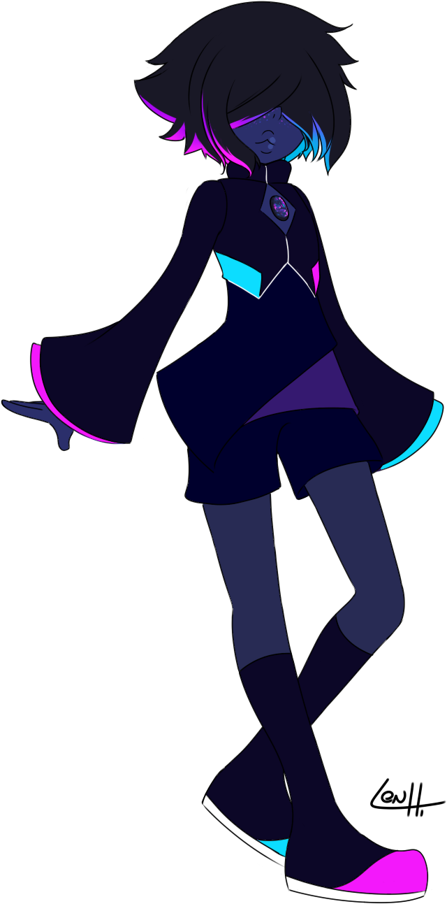 Black Opal Fusion By Lenhi - Steven Universe Version Dark (640x1293), Png Download