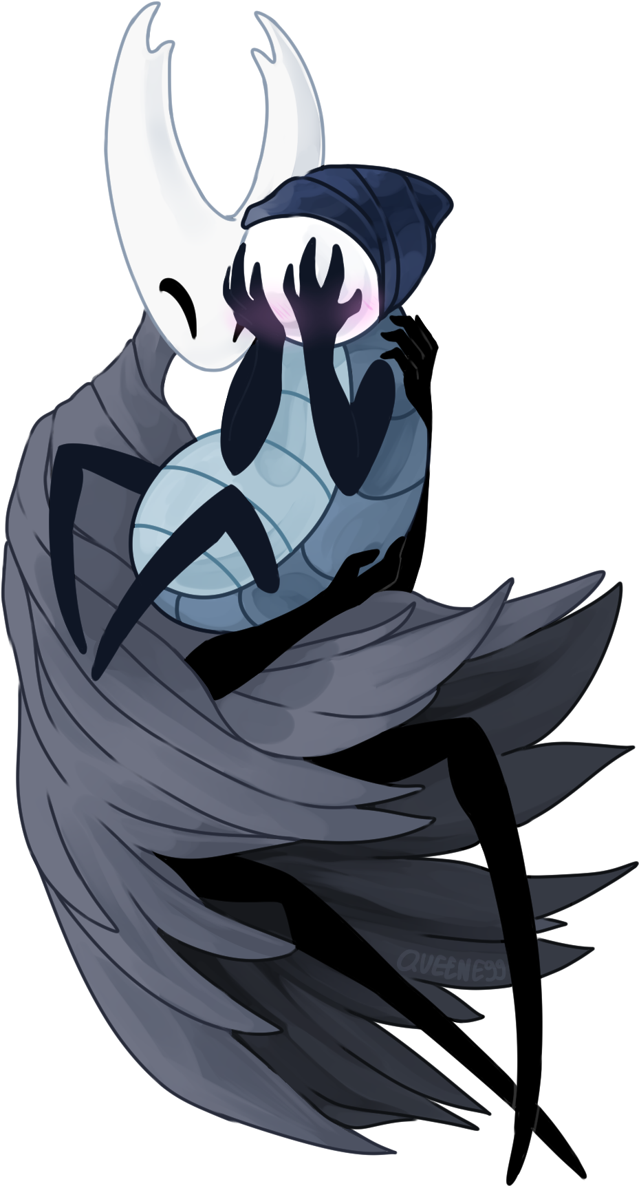 “gay Gay - Hollow Knight Quirrel X Ghost (964x1768), Png Download