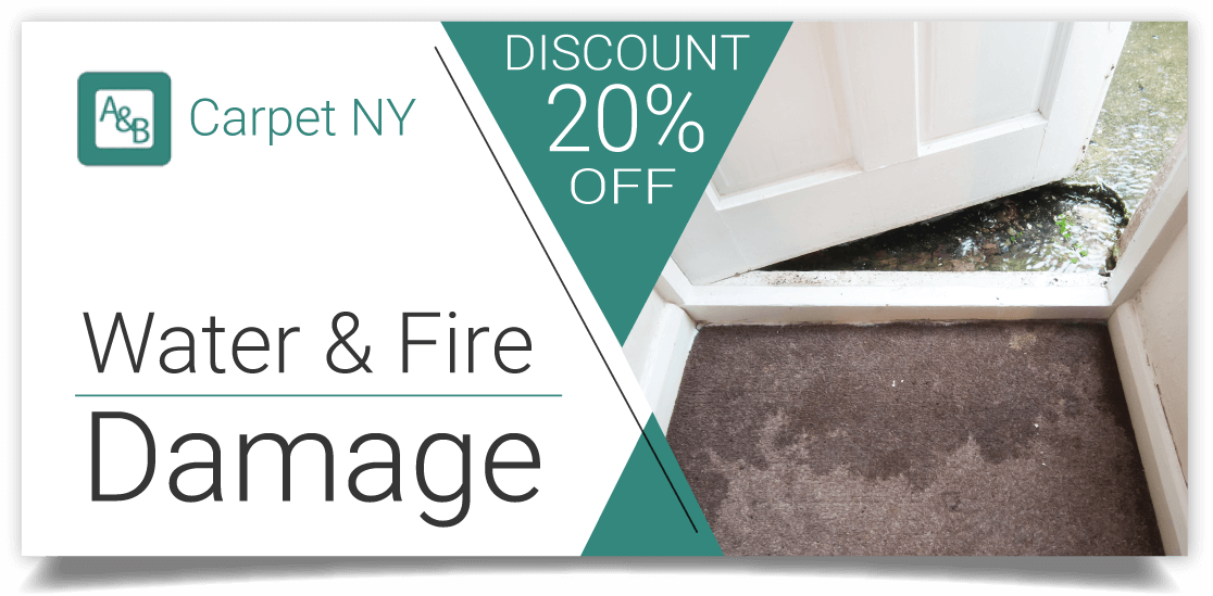 A And B Carpet Ny Get 20% Off Any Water Damage Cleaning - Street Sign (1116x549), Png Download