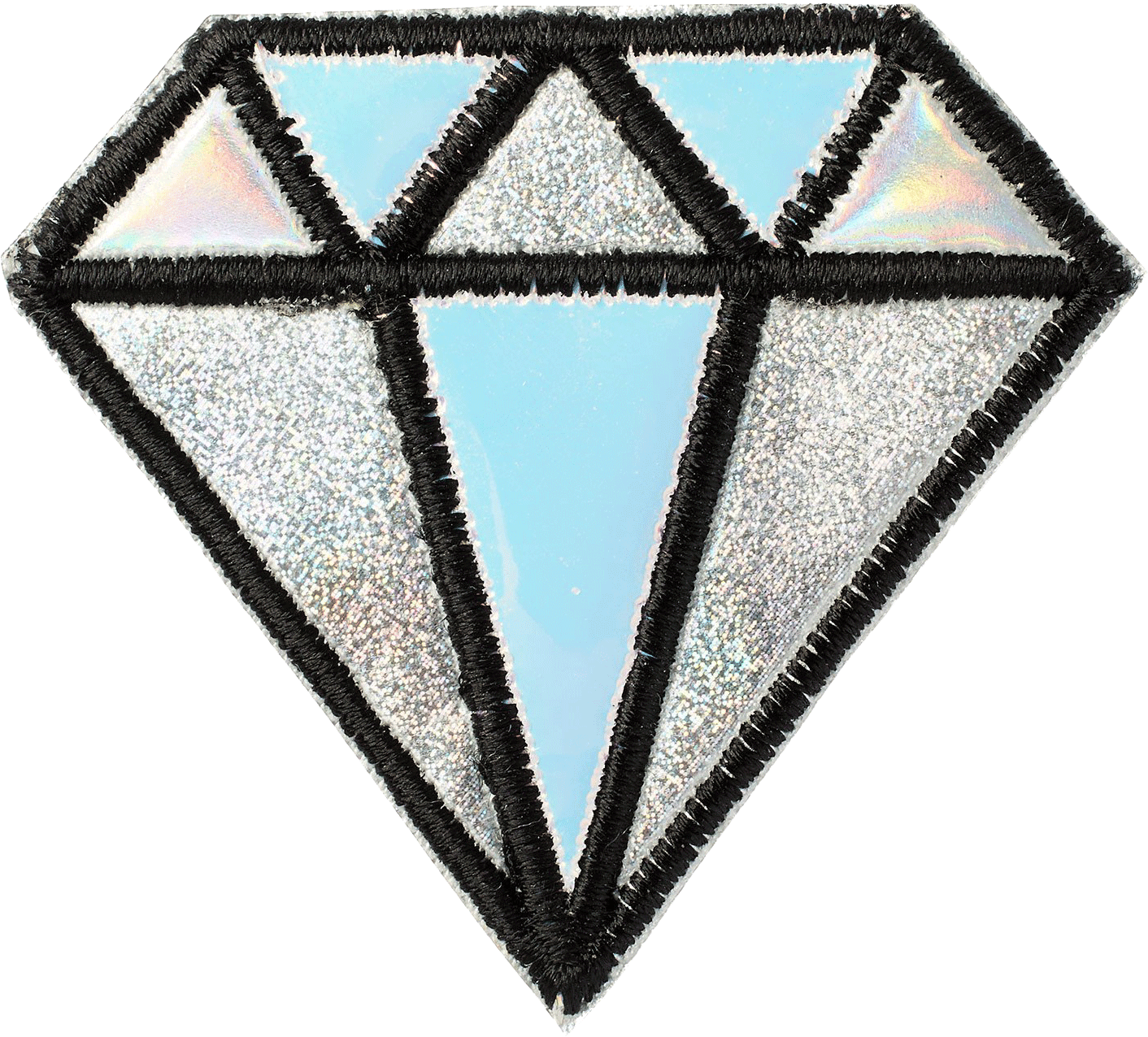 Puffy Diamond Patch V=1510026963 - Geometric Diamond Black And White (1412x1276), Png Download