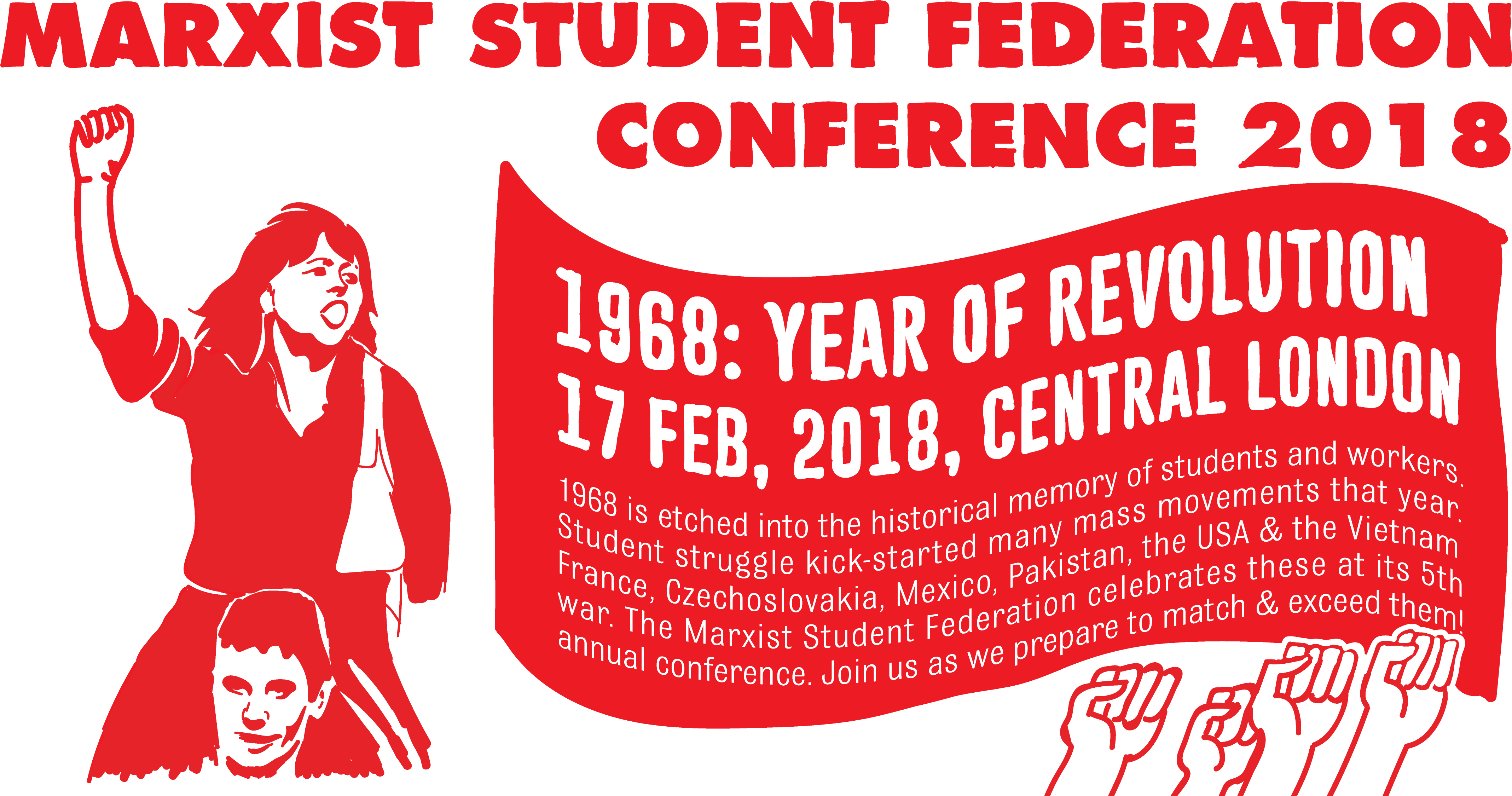 The Year 1968 Is Etched Into The Historical Memory - Revolution Student (4458x2288), Png Download