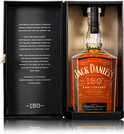 Jack Daniel's 150th Anniversary Special Edition Whiskey - Tennessee Whiskey (500x617), Png Download