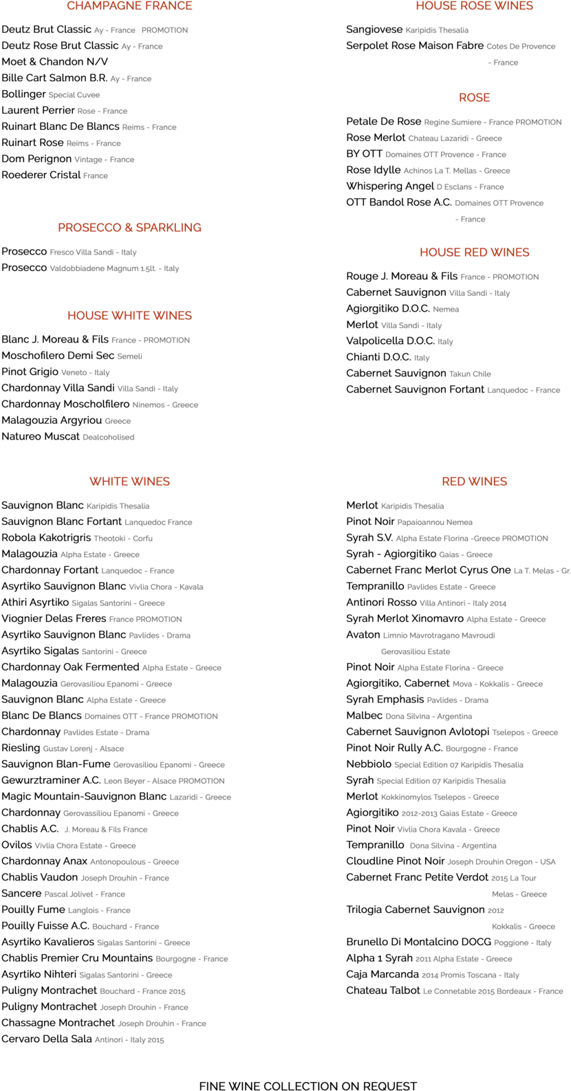 La Cucina Wine List No Prices - Jpeg (1000x1666), Png Download