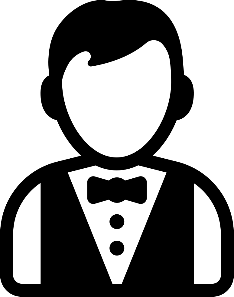 Outline Of A Servant (774x981), Png Download