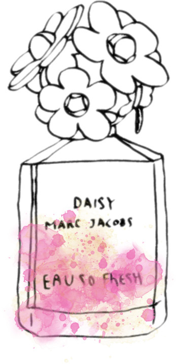 Perfume Clipart Tumblr Transparent - Marc Jacobs Perfume Drawing Png (439x750), Png Download