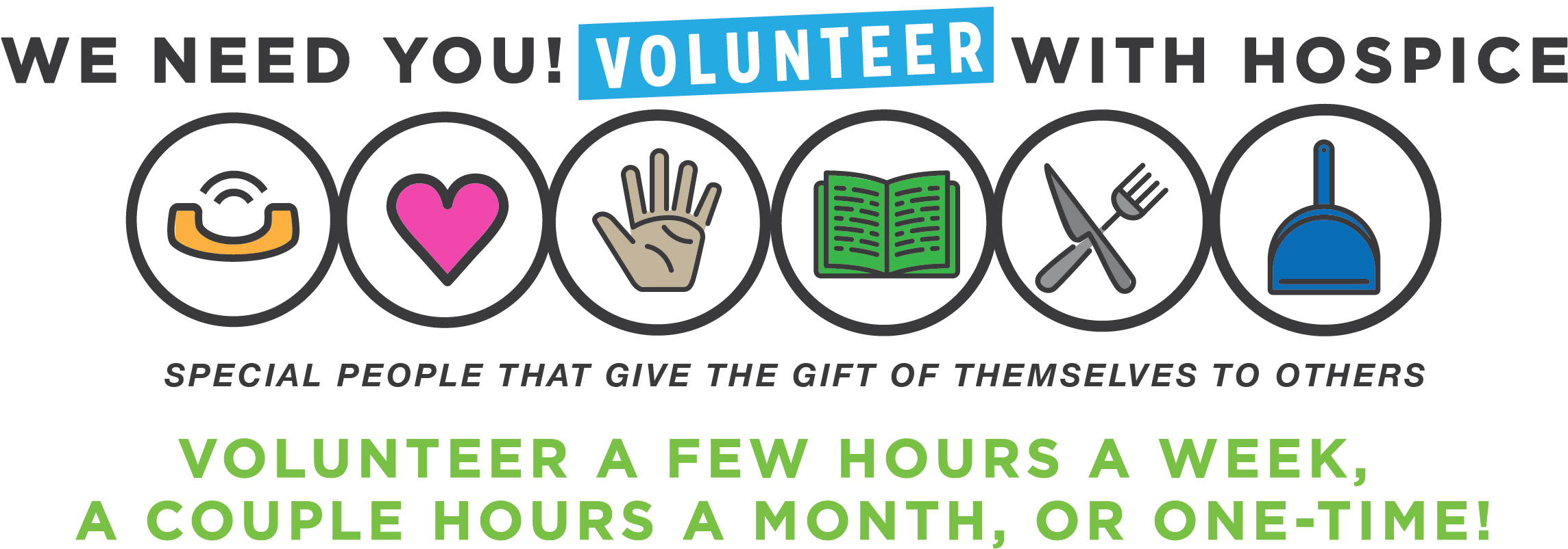 Hospicevolunteer Banner-01 - Sign (2400x886), Png Download