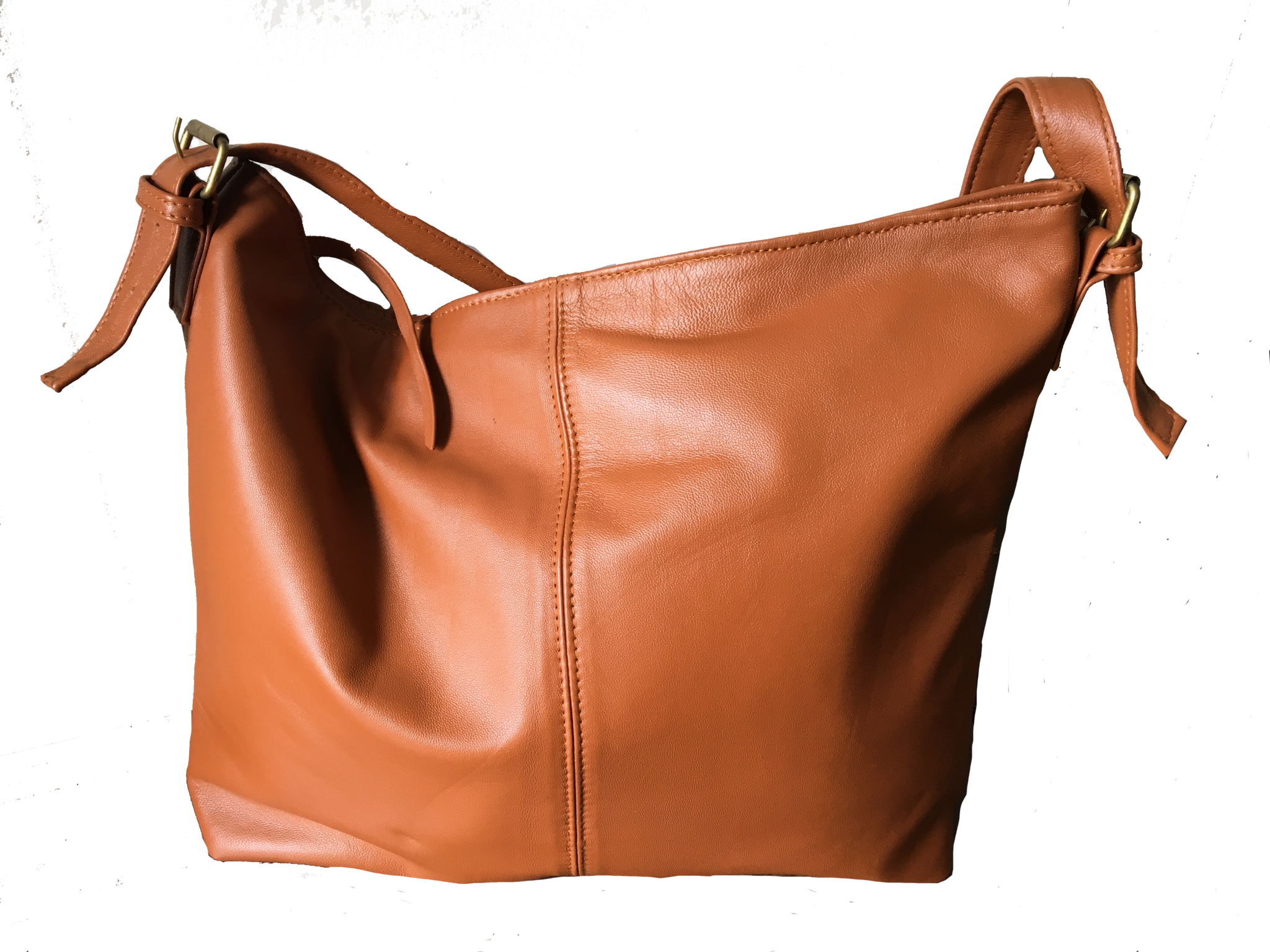 Leather Tote Bag - Hobo Bag (2048x1536), Png Download