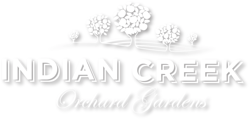 Indian Creek Orchard Gardens - Illustration (800x386), Png Download