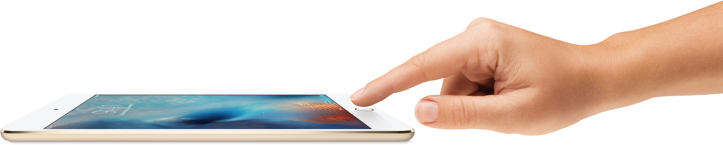 Touchid Large - Ipad Mini 4 (2430x759), Png Download