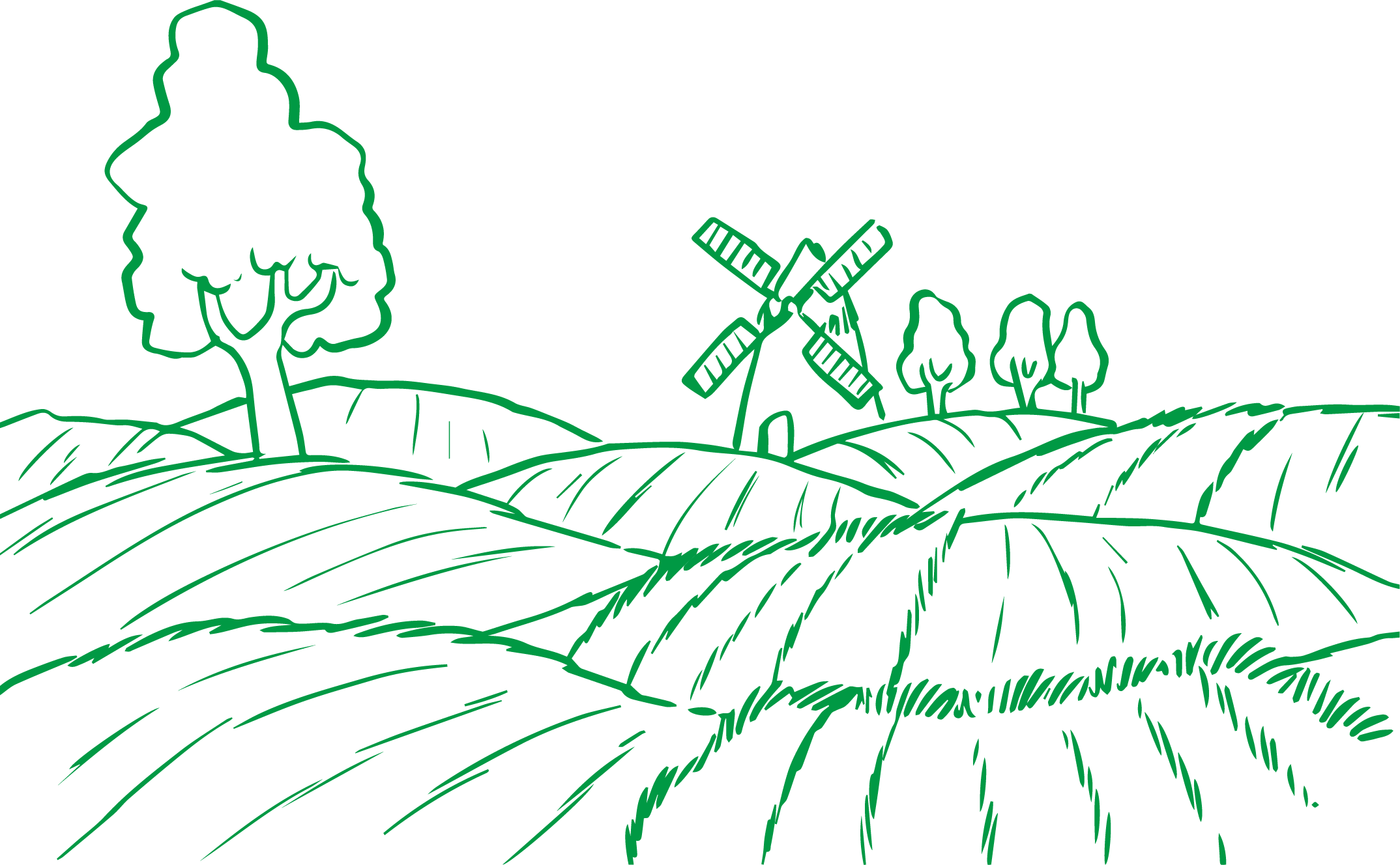 Agriculture Farm Clip Art Field Elements Ⓒ - Farm Field Farm Clipart (2148x1328), Png Download