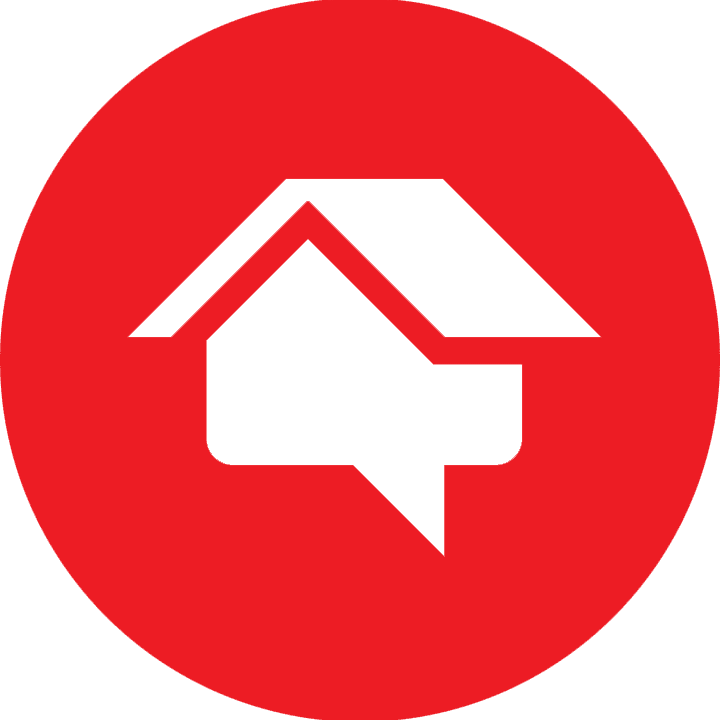 Home Advisor Logo Red - Youtube Logo Png Circle (720x720), Png Download