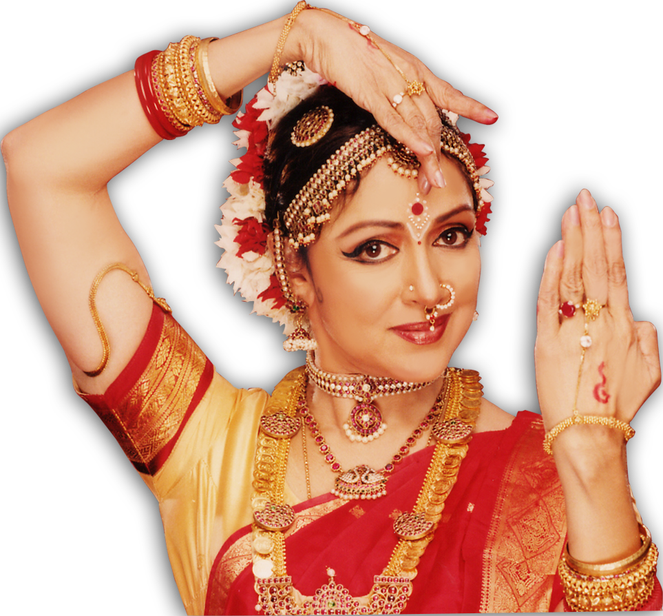 Hema Malini - Hema Malini As Dancer (963x894), Png Download