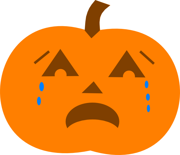 Orange Sad Svg Clip Arts 600 X 515 Px (600x515), Png Download