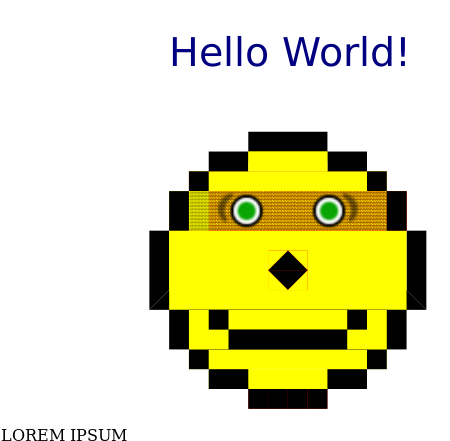 I Get The Correct Rendering - Pixel Smiley Face (794x1123), Png Download