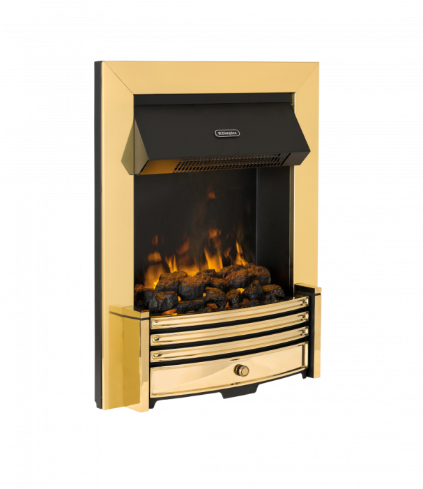 Dimplex Crs20 Crestmore Traditional Brass Effect Opti-myst - Wood-burning Stove (700x700), Png Download