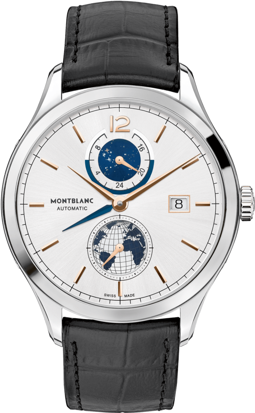 Johnny With Automatic Montblanc Heritage Chronométrie (1500x1500), Png Download