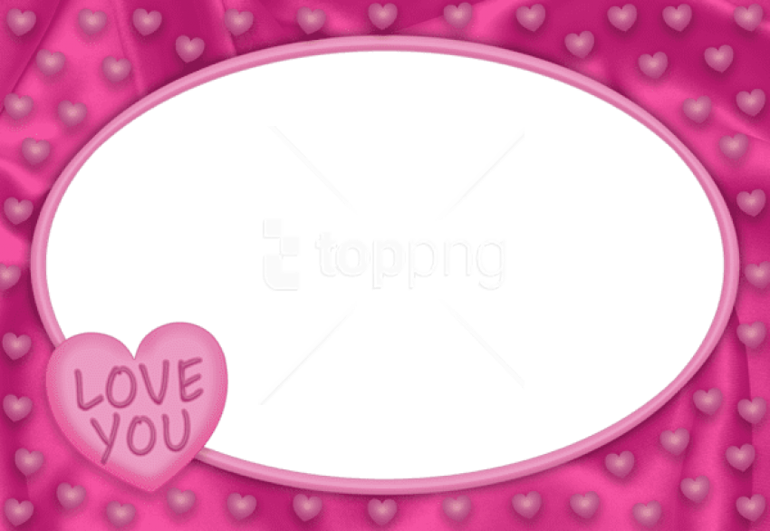 Free Png Best Stock Photos Love You Png Frame Background - Love You Photo Frames (850x586), Png Download