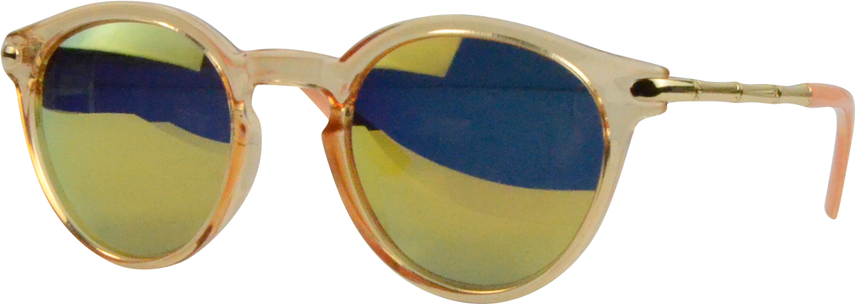 S8507 Gold C43 Prescription Sunglasses $118 - Reflection (1440x600), Png Download
