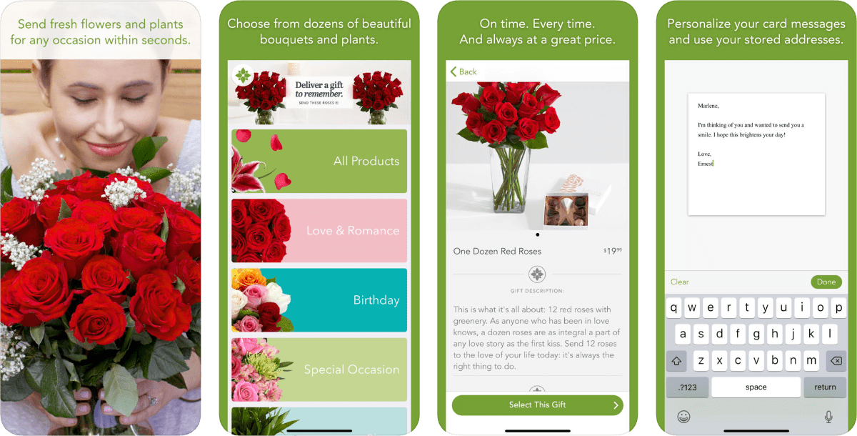Valentine's Flowers Pro Flowers - Garden Roses (1200x610), Png Download